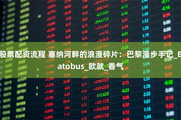 股票配资流程 塞纳河畔的浪漫碎片：巴黎漫步手记_Batobus_欧就_香气